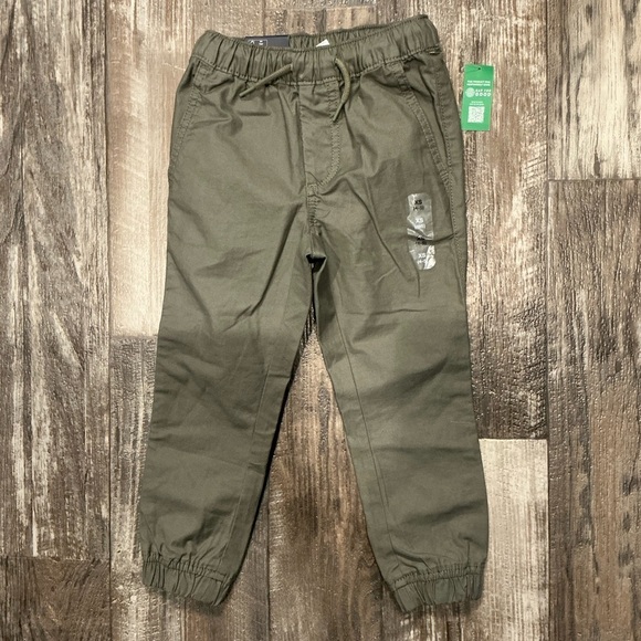 Olive Green Kids Cargo Pants Size XS (4-5) - Picture 7 of 7